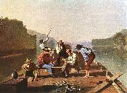 Bingham, George Caleb Raftsmen Playing Cards Spain oil painting artist